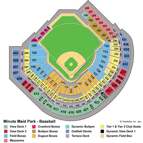 astros stadium seating map